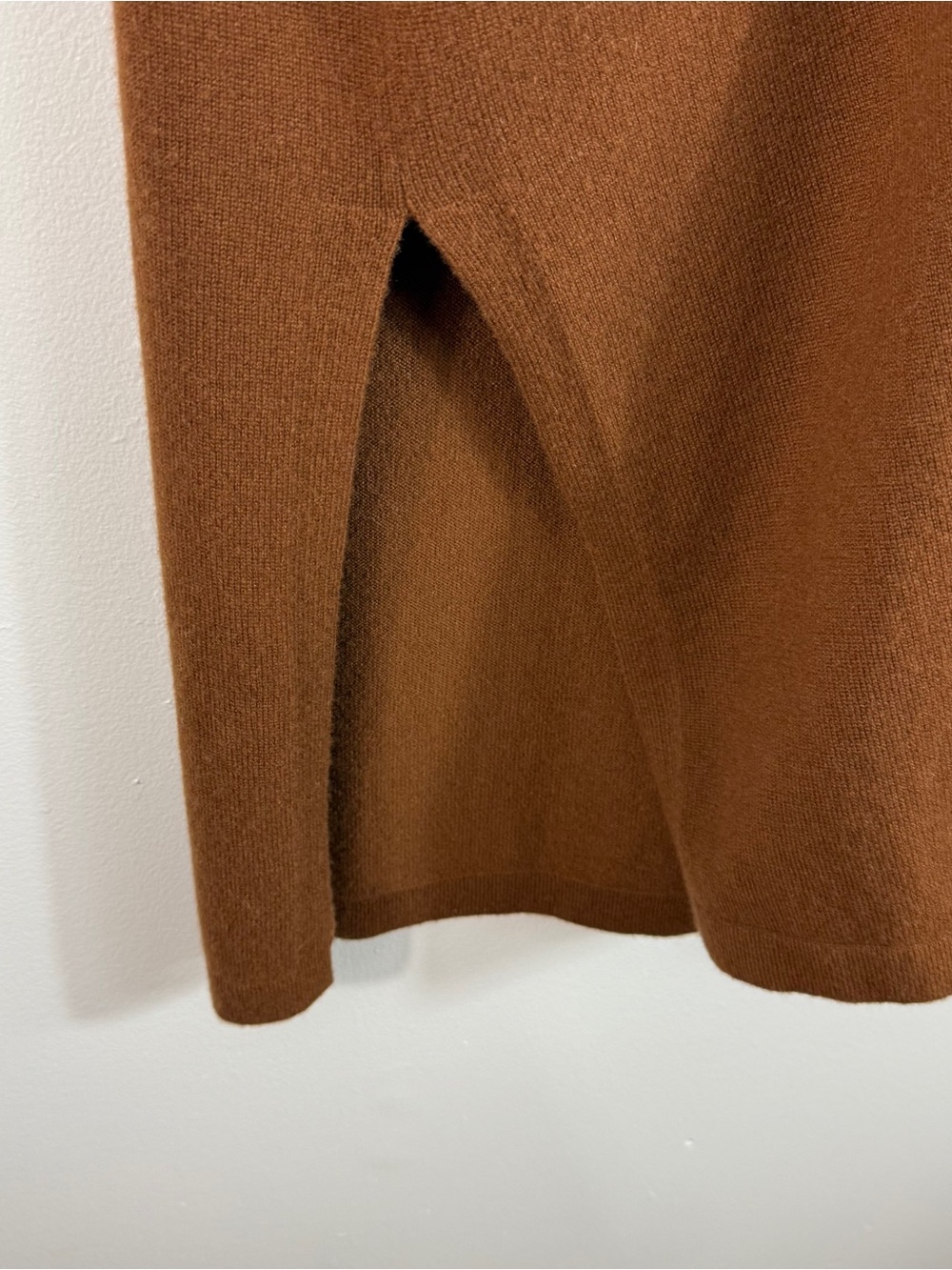 Theory 100% Cashmere Open Front Duster Cardigan Women’s S Brown Pockets - Picture 4 of 12